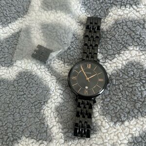 Black fossil watch